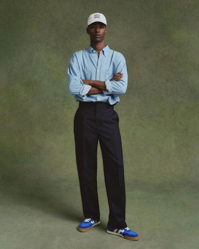 Relaxed Fit Anzughose mit Nadelstreifen