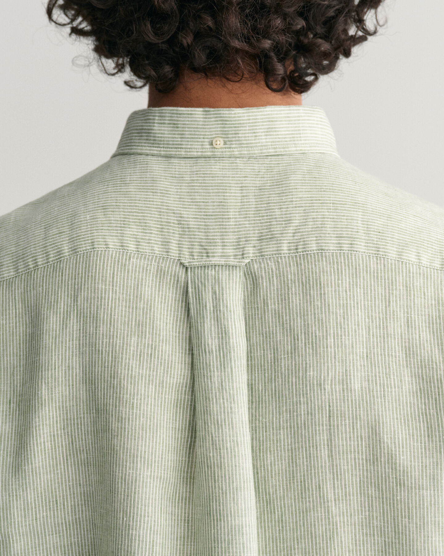 Regular Fit Leinen Hemd mit Streifen