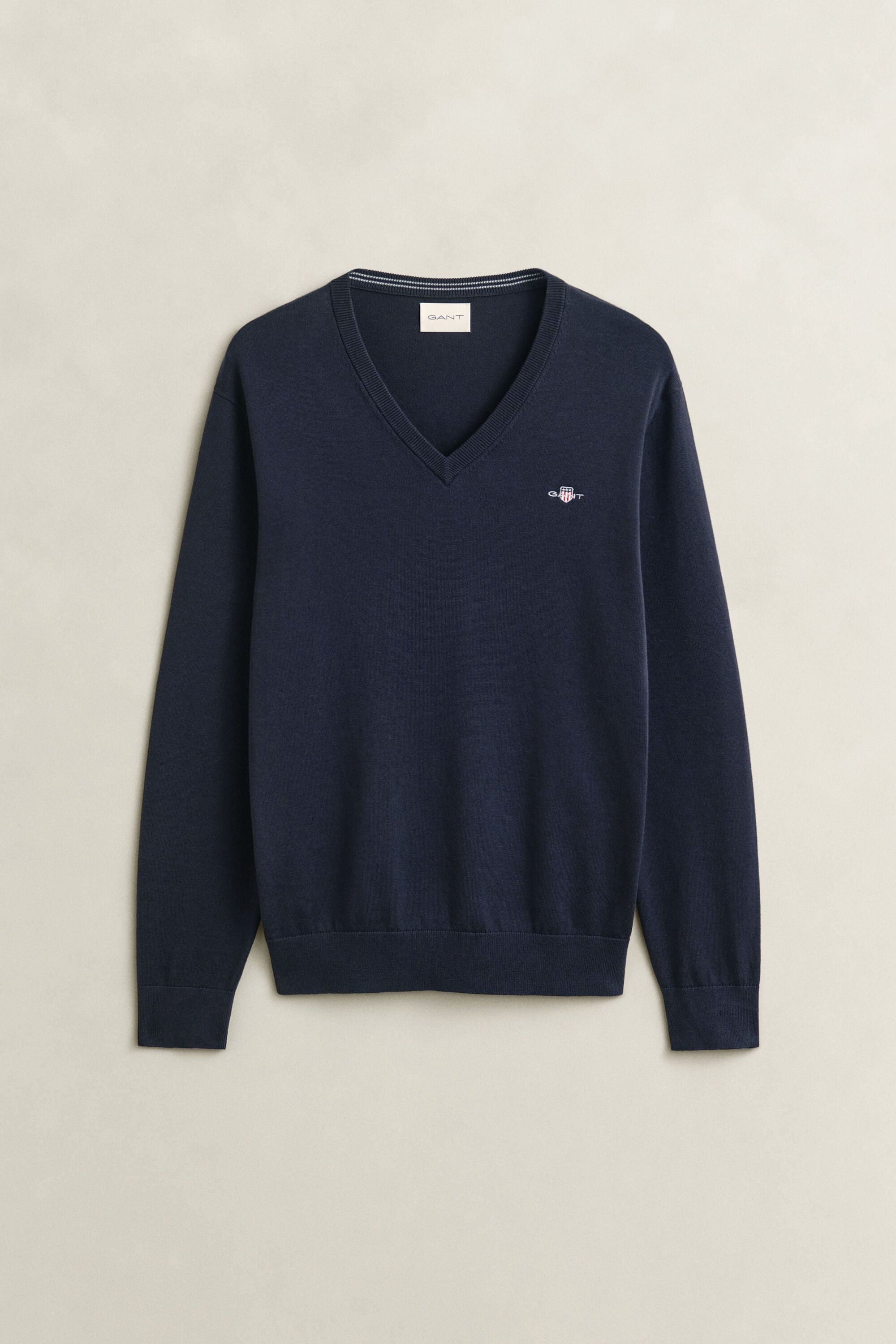 V-Neck Pullover aus Baumwolle