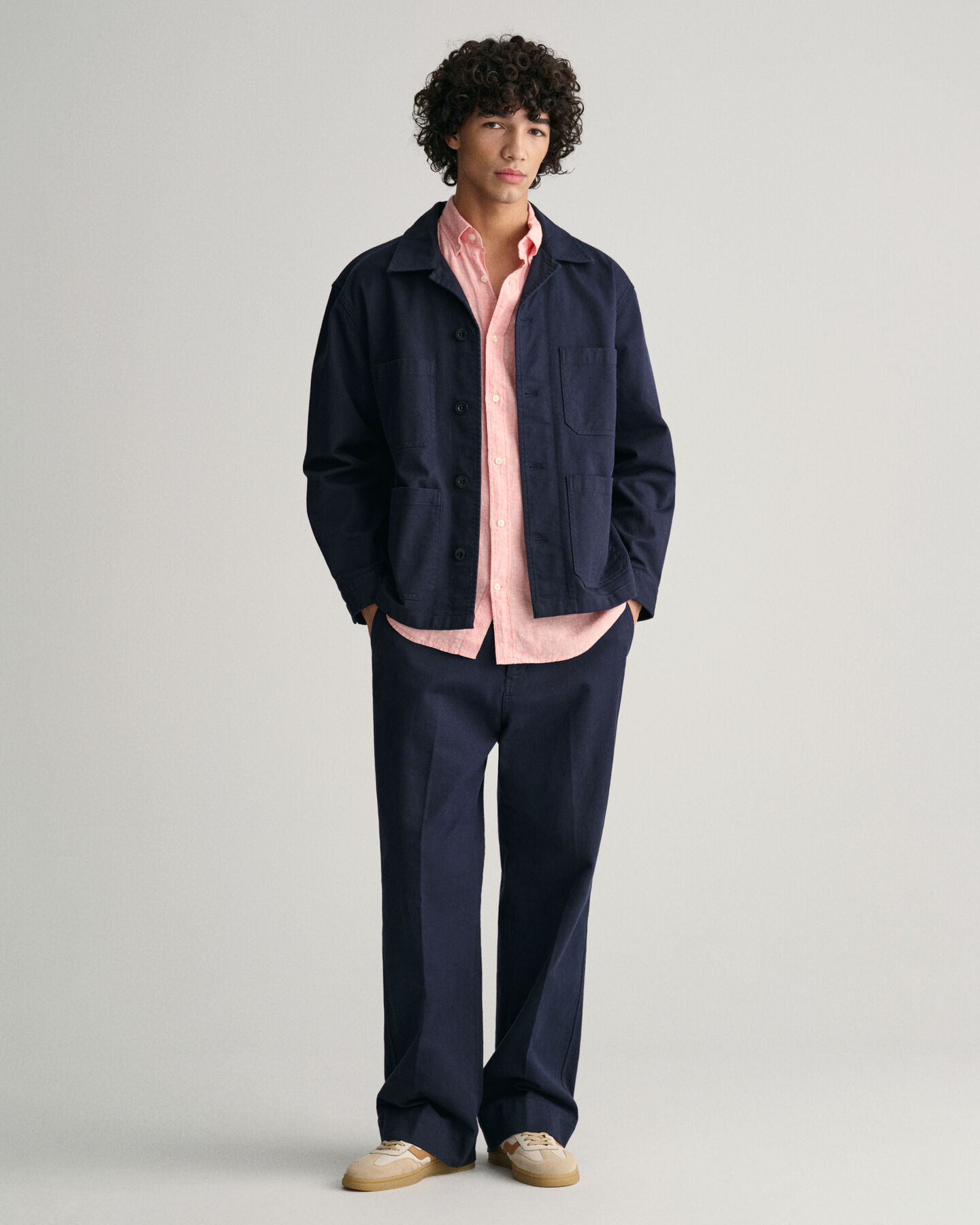 Regular Fit Leinen Kurzarmhemd