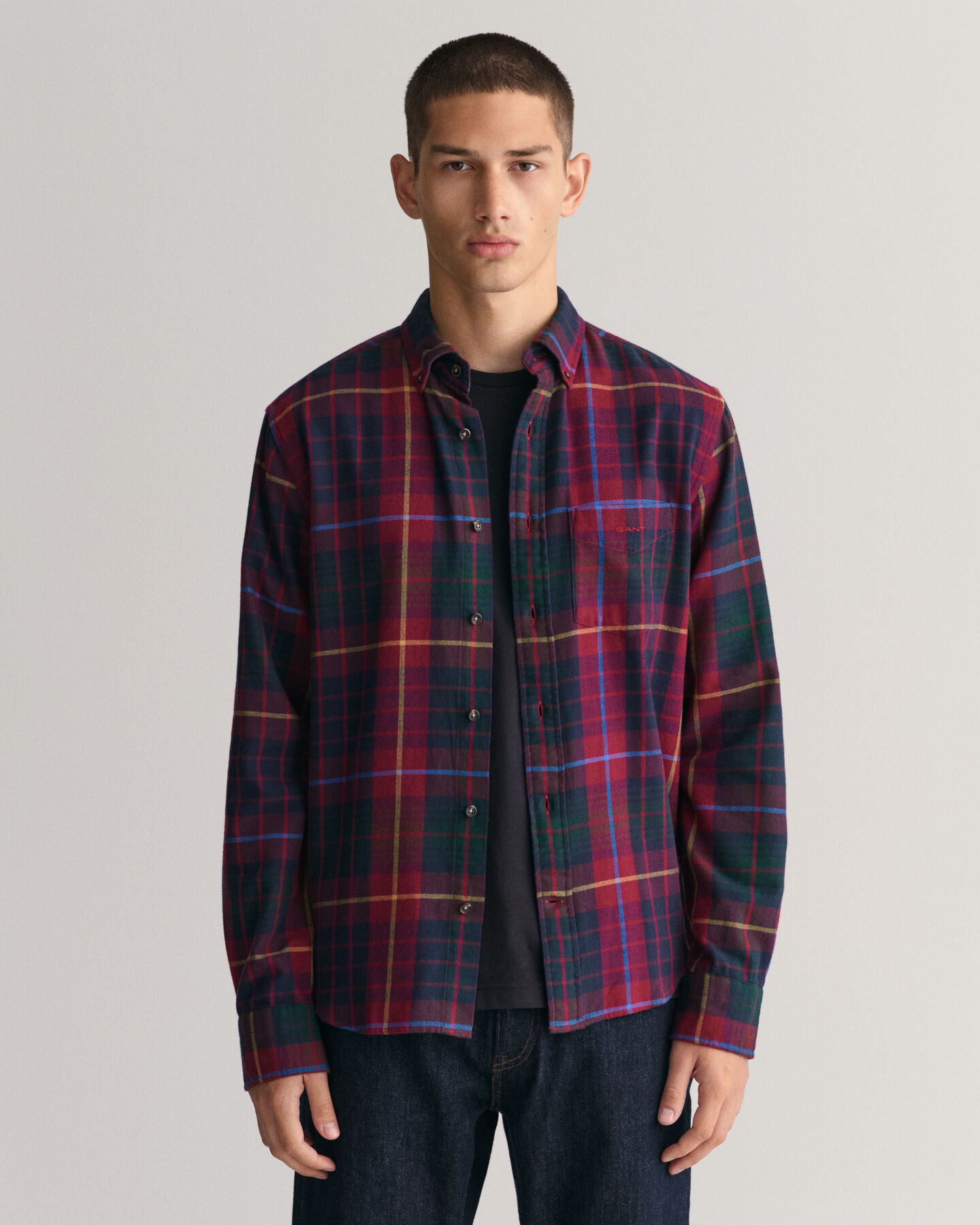 Regular Fit Flanellhemd mit Tartan-Karomuster