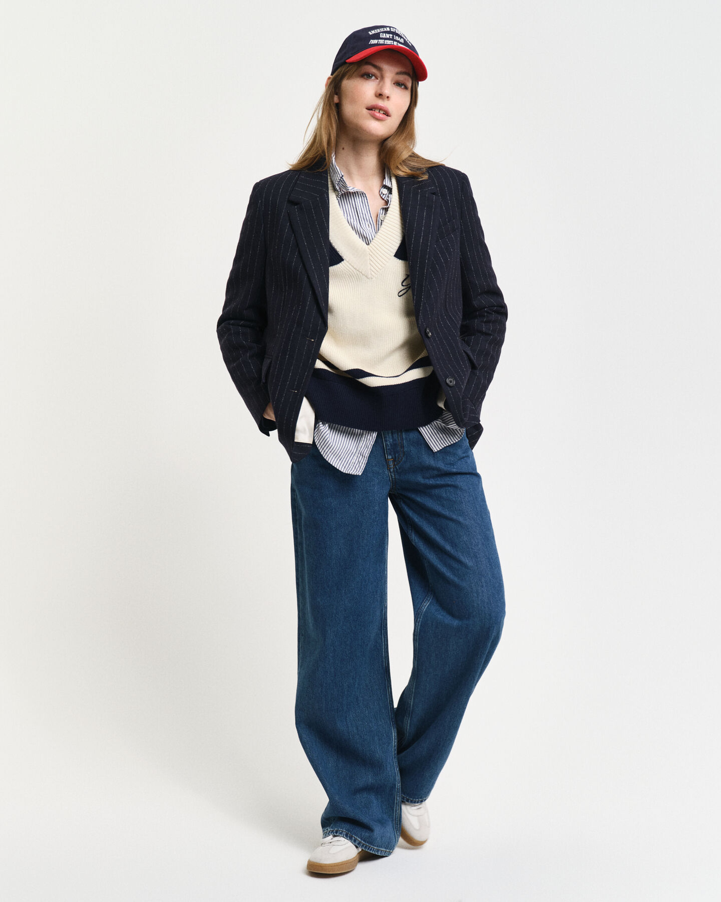 Regular Fit Pinstripe Blazer