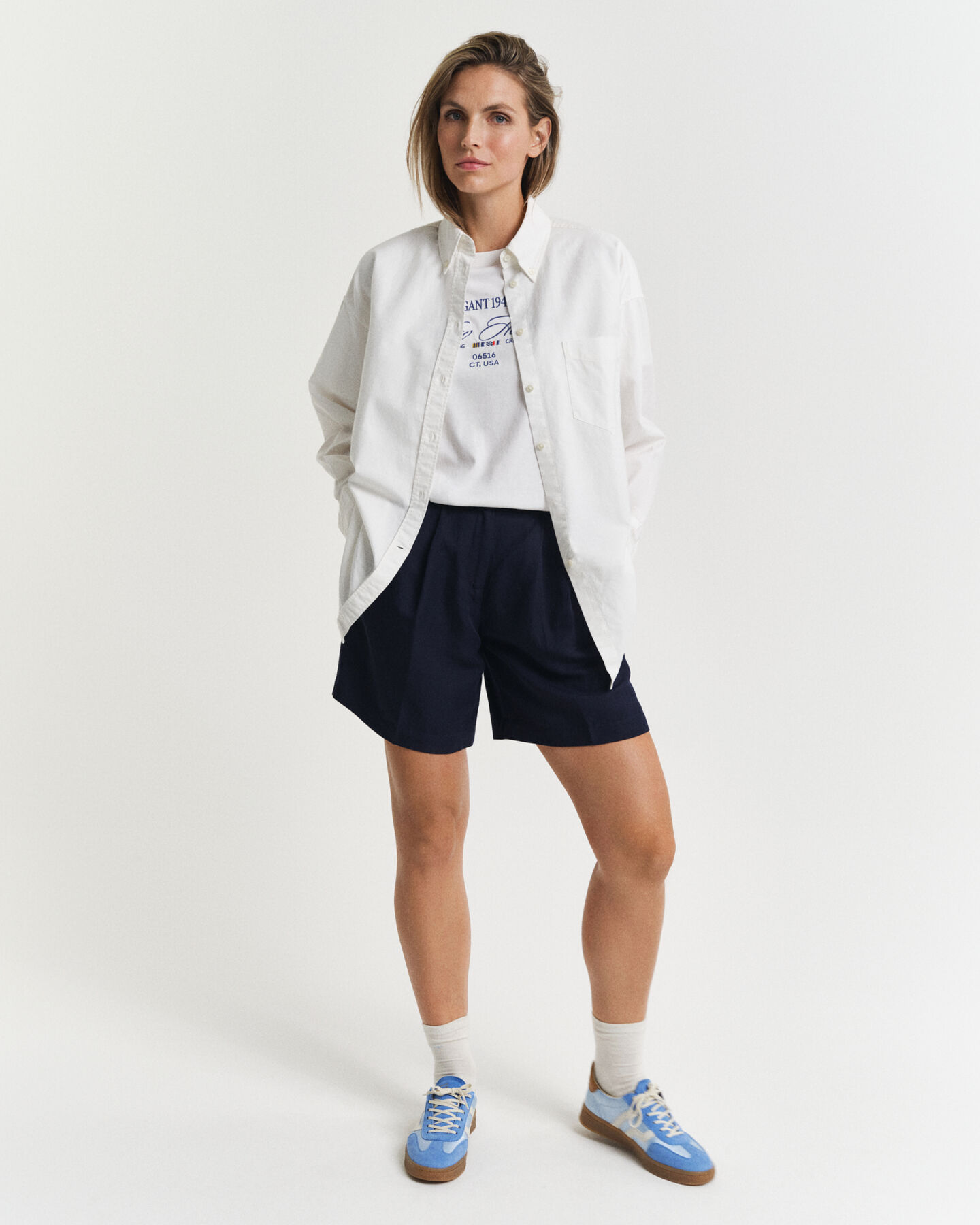 Formelle Leinen Shorts