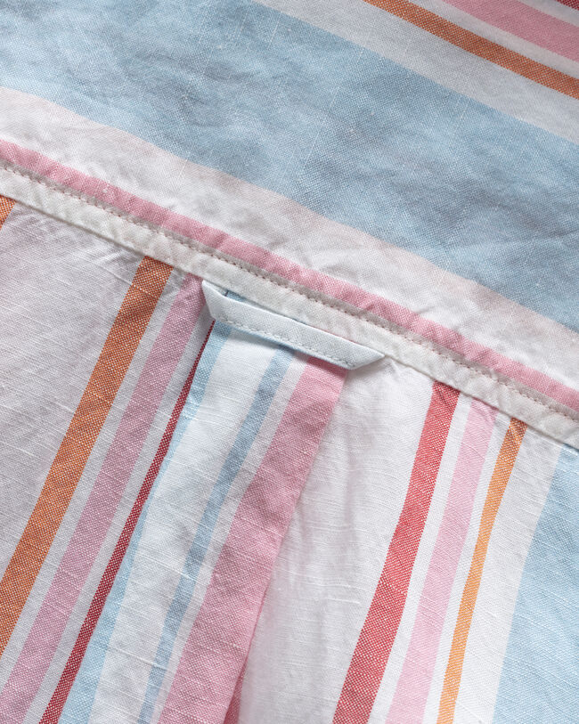 Bunt gestreifte Oversize-Bluse