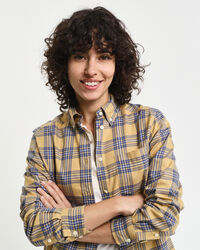 Regular Fit Flanellbluse mit Karomuster