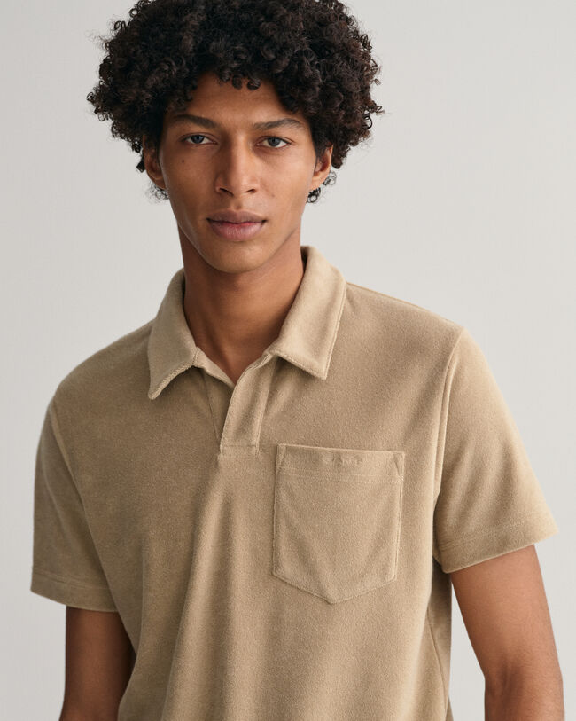 Terry Cloth Piqu&eacute; Poloshirt