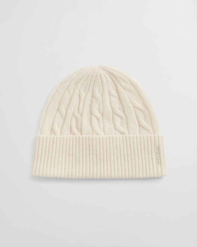 Zopfstrick Woll Beanie