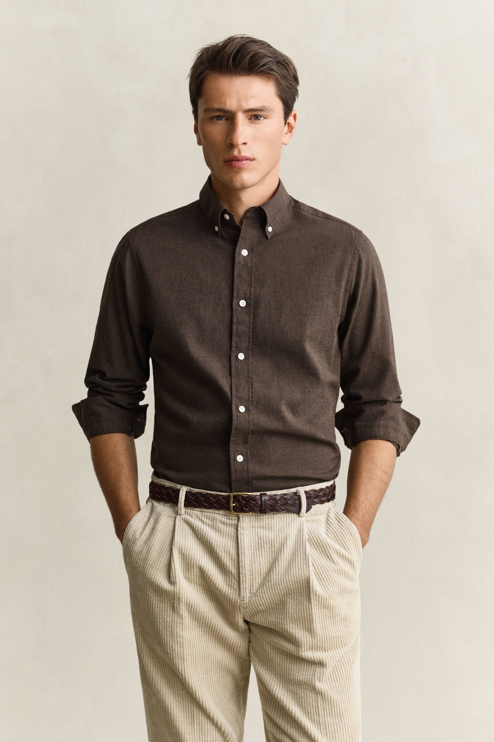 Chemise en coton et cachemire
