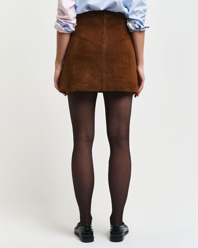 Rock aus Veloursleder