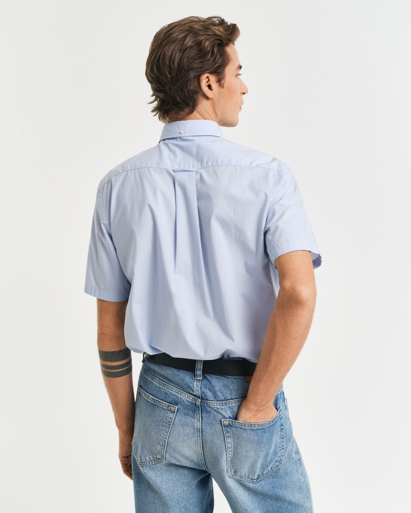 Regular Fit Classic Popeline Kurzarmhemd