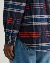 Gesteppte Flanell-Hemdjacke