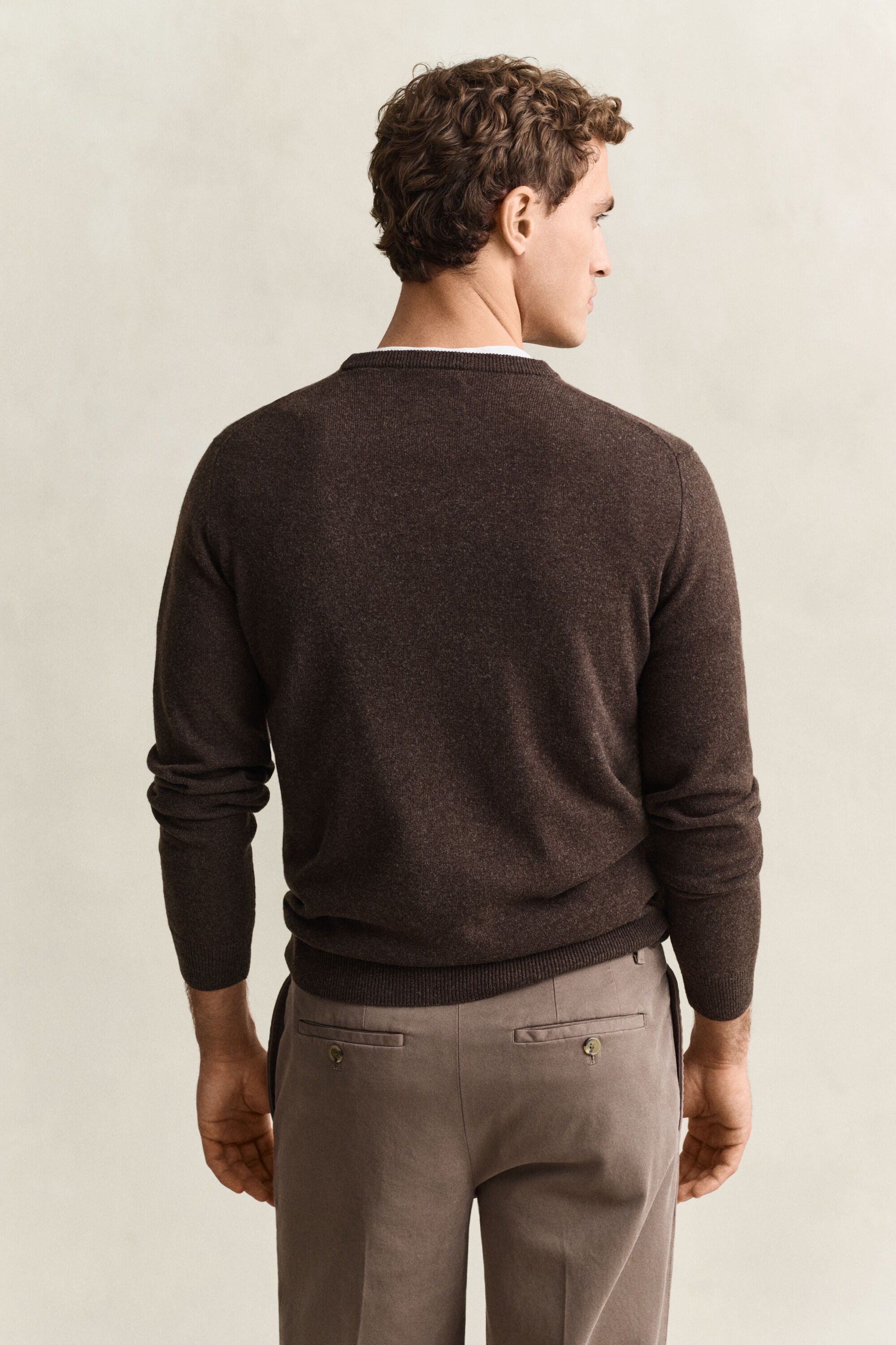 Rundhalspullover aus Lambswool