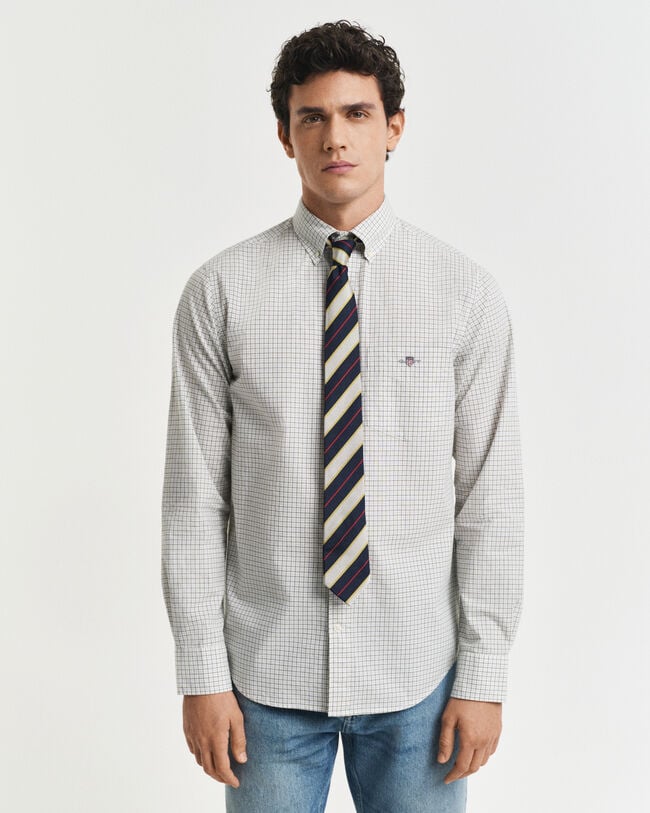 Regular Fit Classic Popeline Hemd mit Karomuster