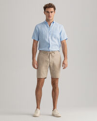 Relaxed Fit Leinen Shorts mit Kordelzug