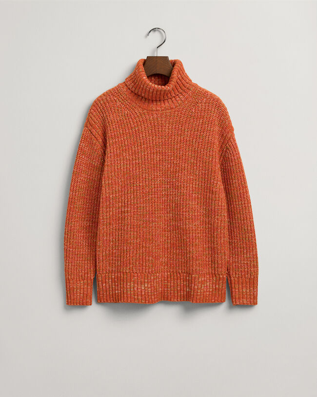 Mehrfarbiger Rollkragenpullover