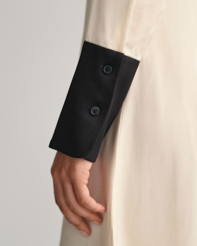 Hemdblusenkleid im Blockfarbendesign