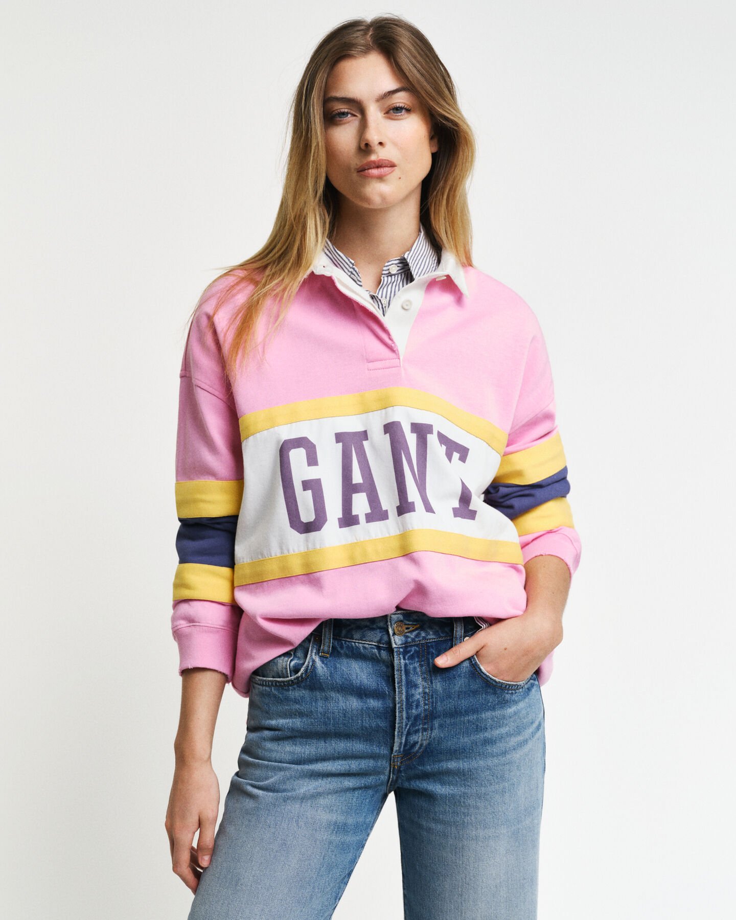 Rugger im Blockfarbendesign