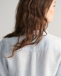 Regular Fit Leinen Chambray Bluse