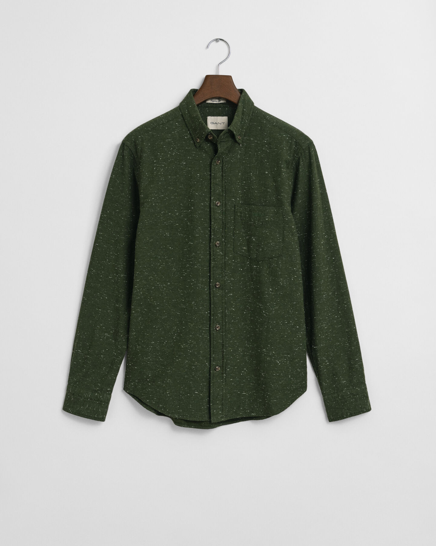 Regular Fit Flanellhemd mit Noppengarn