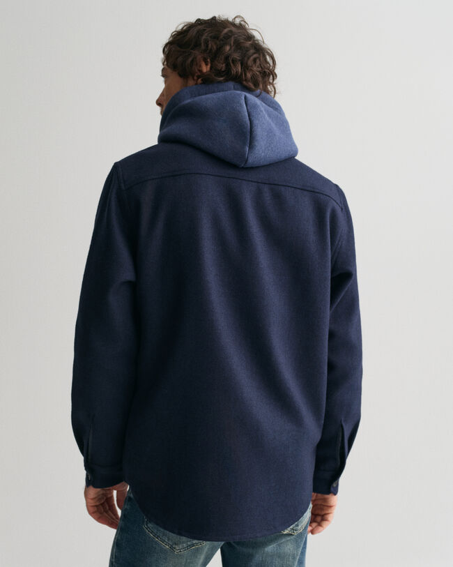 Hemdjacke aus Wollmischung