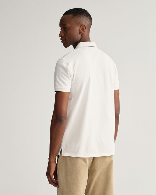 Piqué Rugger Poloshirt mit Kontrastkragen