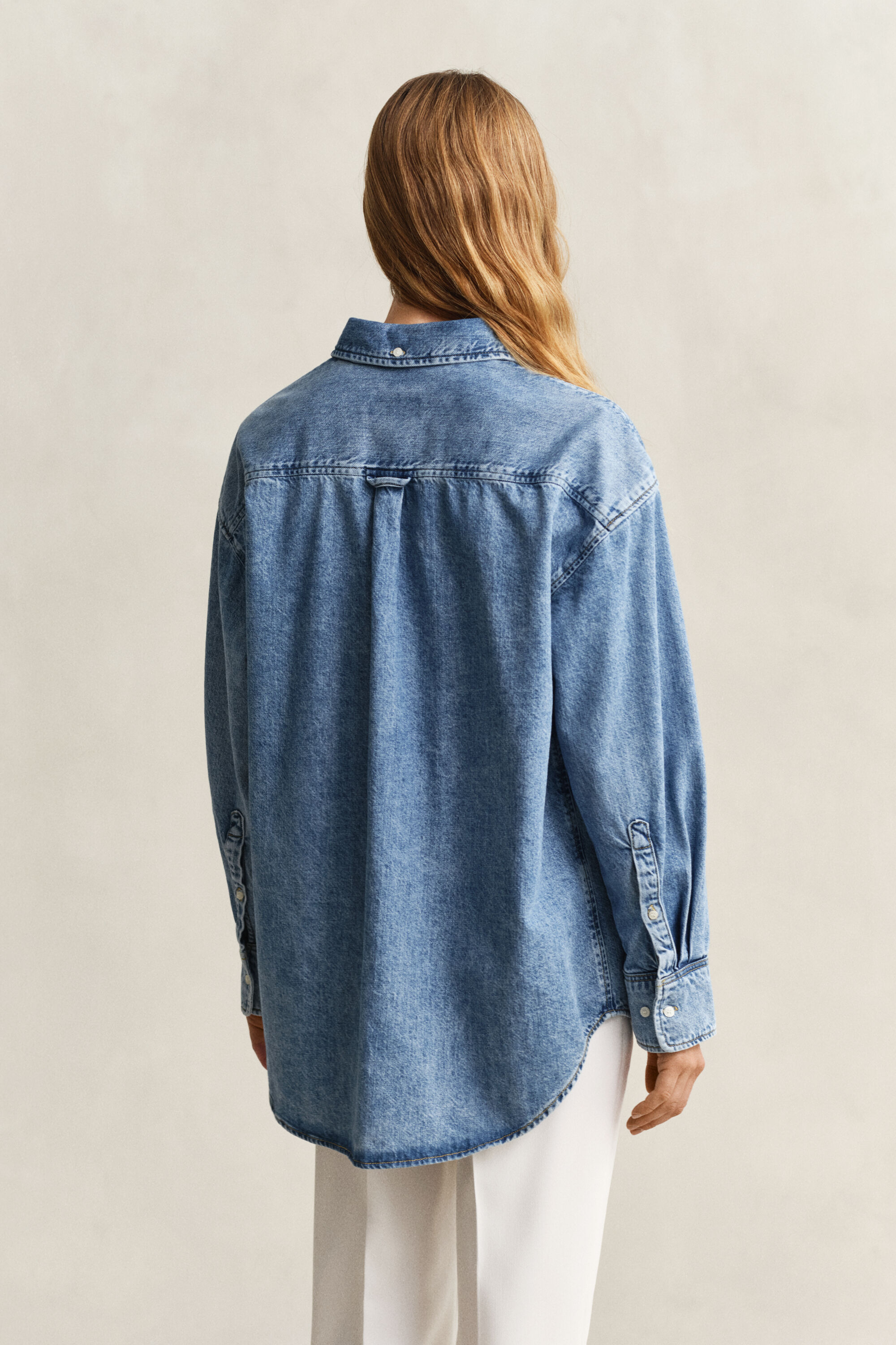 Embroidered Denim Shirt