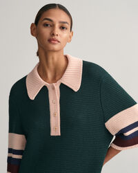 Polo-Strickkleid in Minil&auml;nge