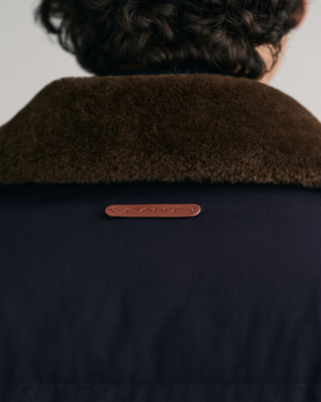 Wattierte Puffer Jacke aus Flanell