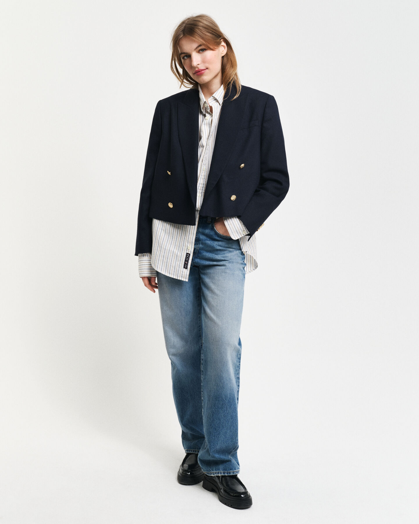 Regular Fit Classic Oxford-Hemd mit Streifen