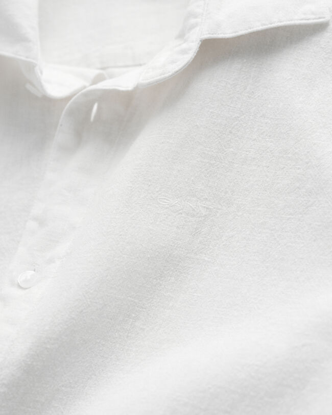 Teens Kurzarmhemd aus Baumwolle und Leinen