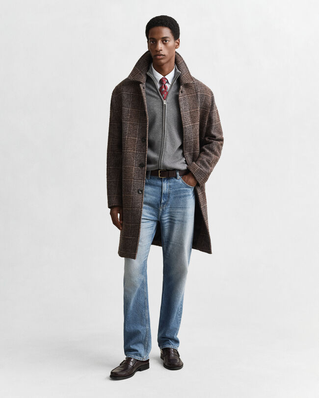 Casual Cotton Strickjacke mit Reißverschluss