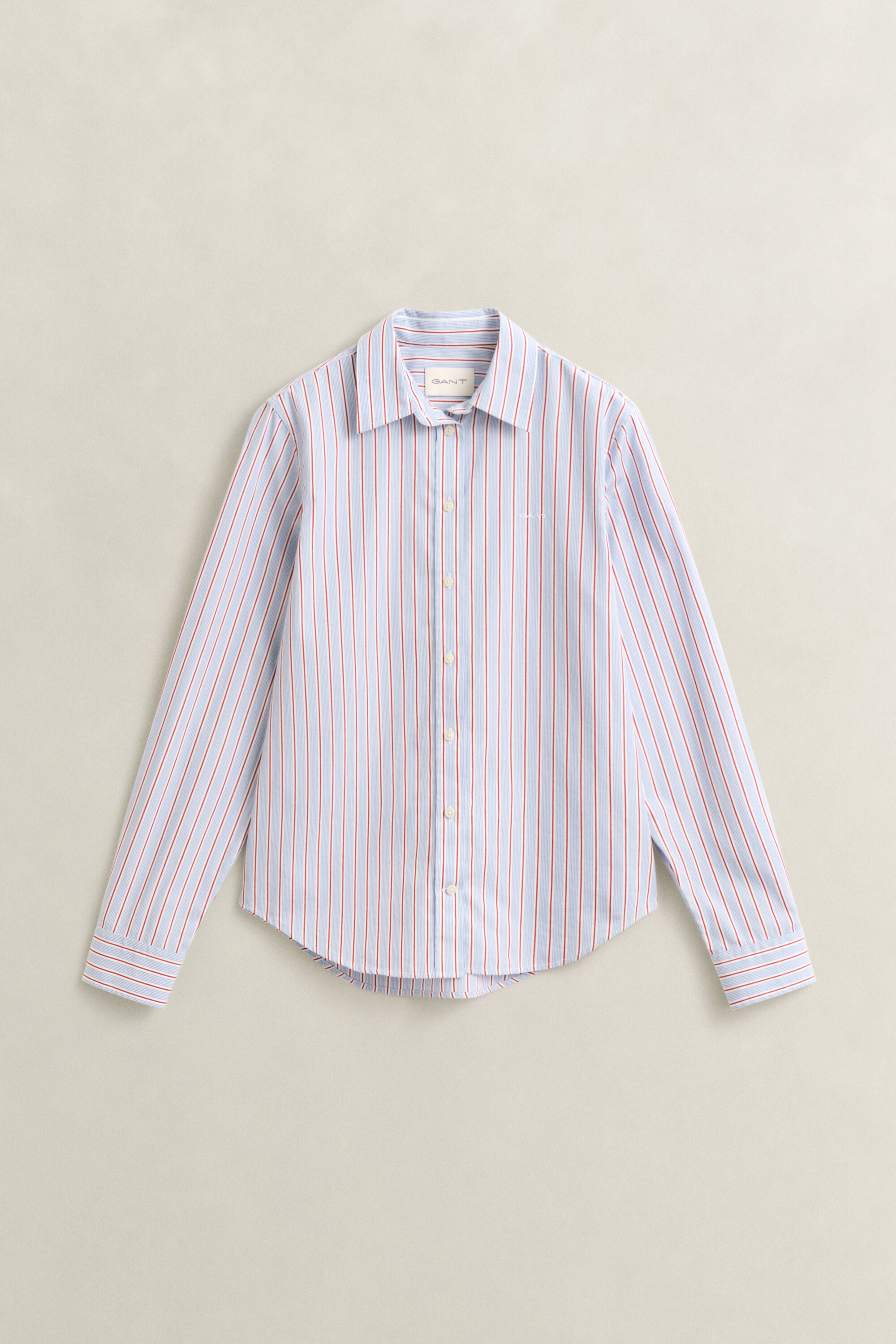 Camicia classica in popeline a righe regular fit