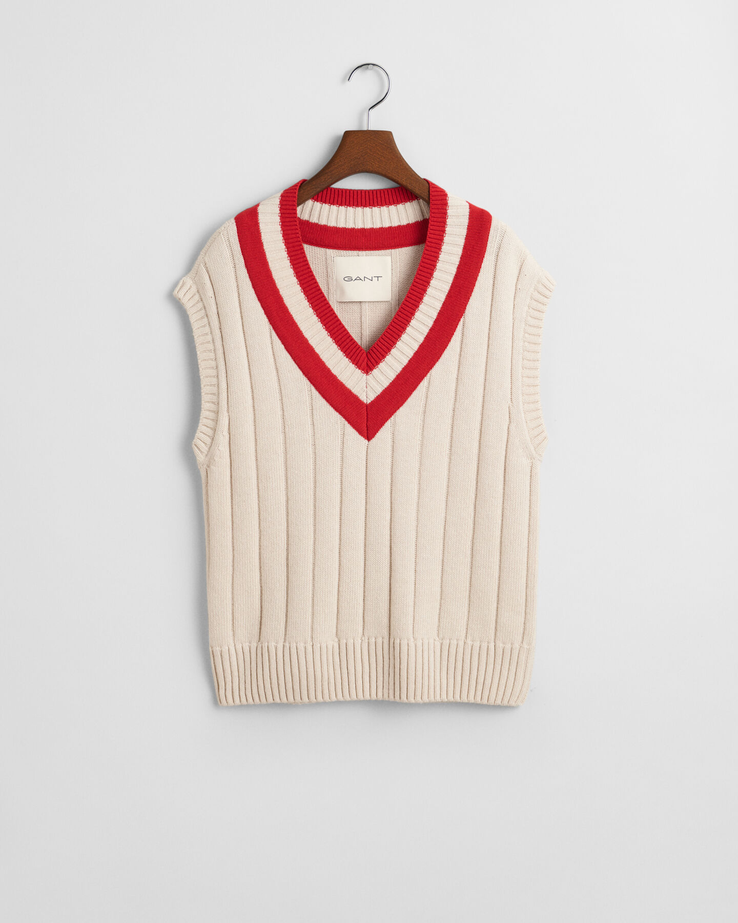 Kontrast Pullunder mit V-Ausschnitt