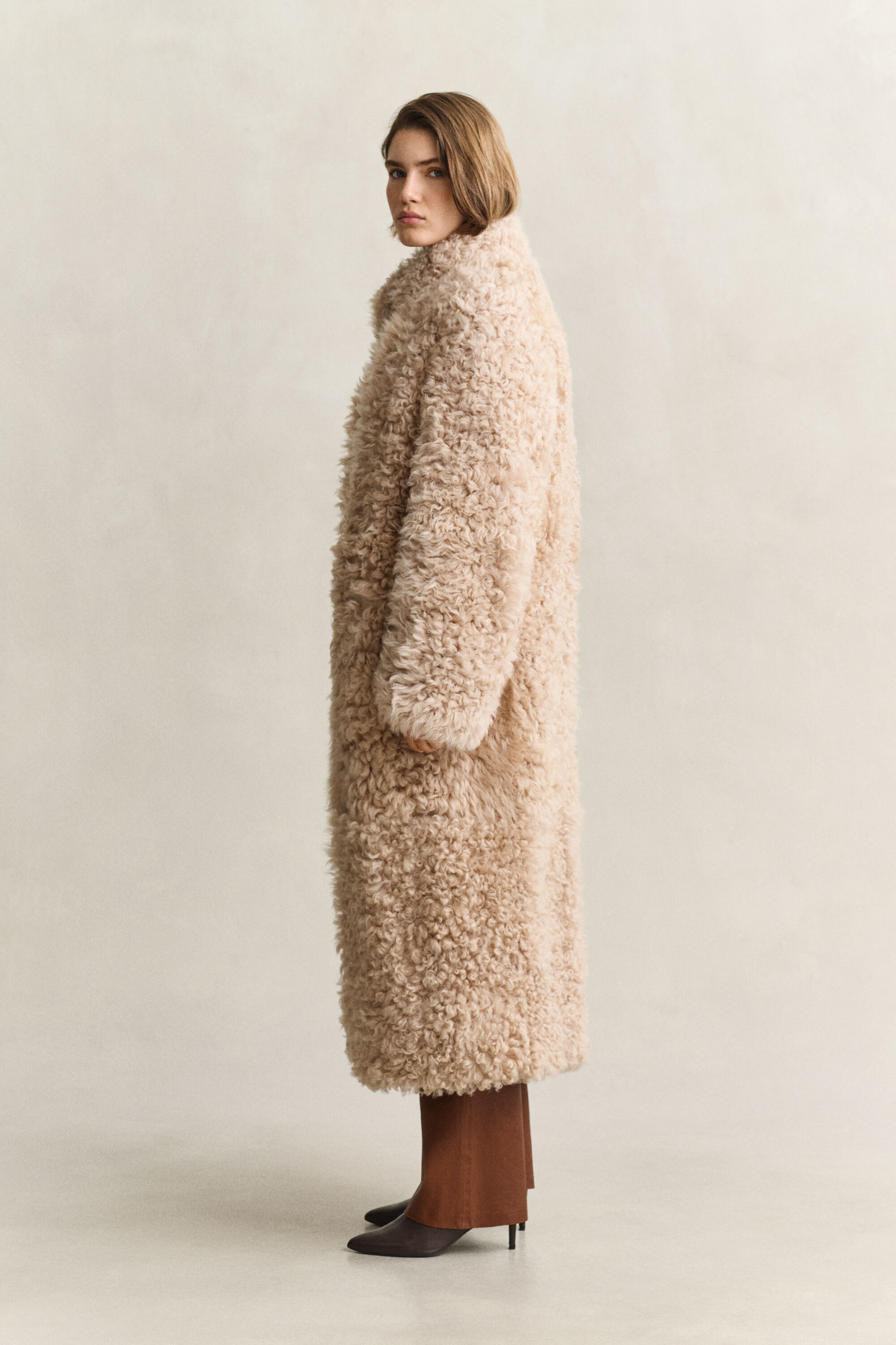 Shearling-Mantel