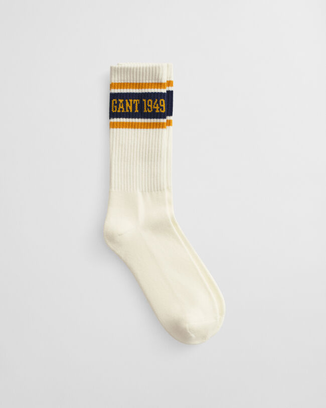 Gestreifte Logo Sportsocken