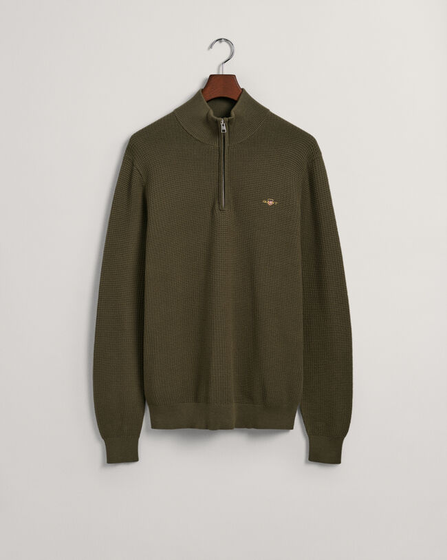 Textured Baumwoll Troyer