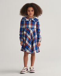 Girls Flanellkleid mit Karomuster