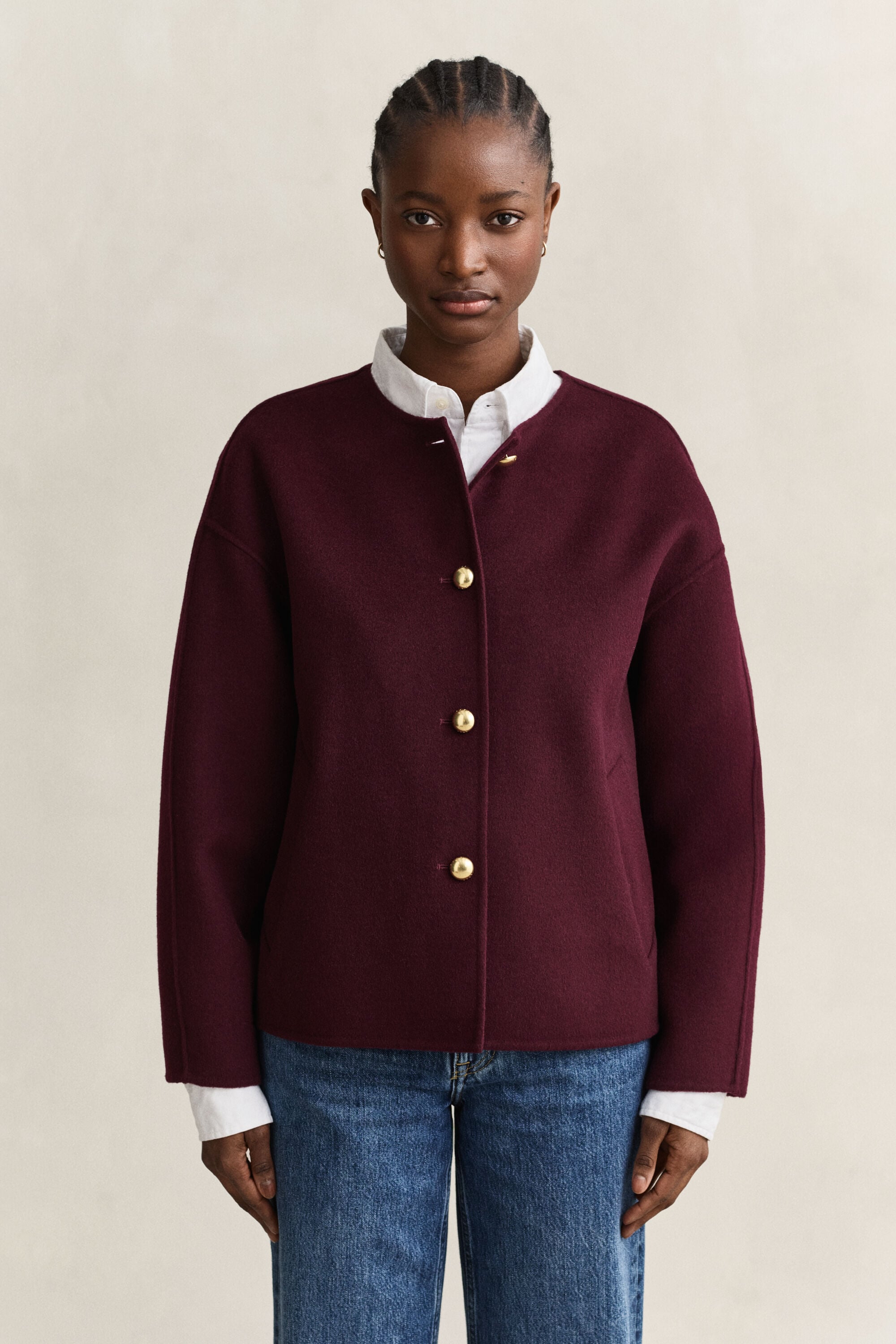 Veste cousue main