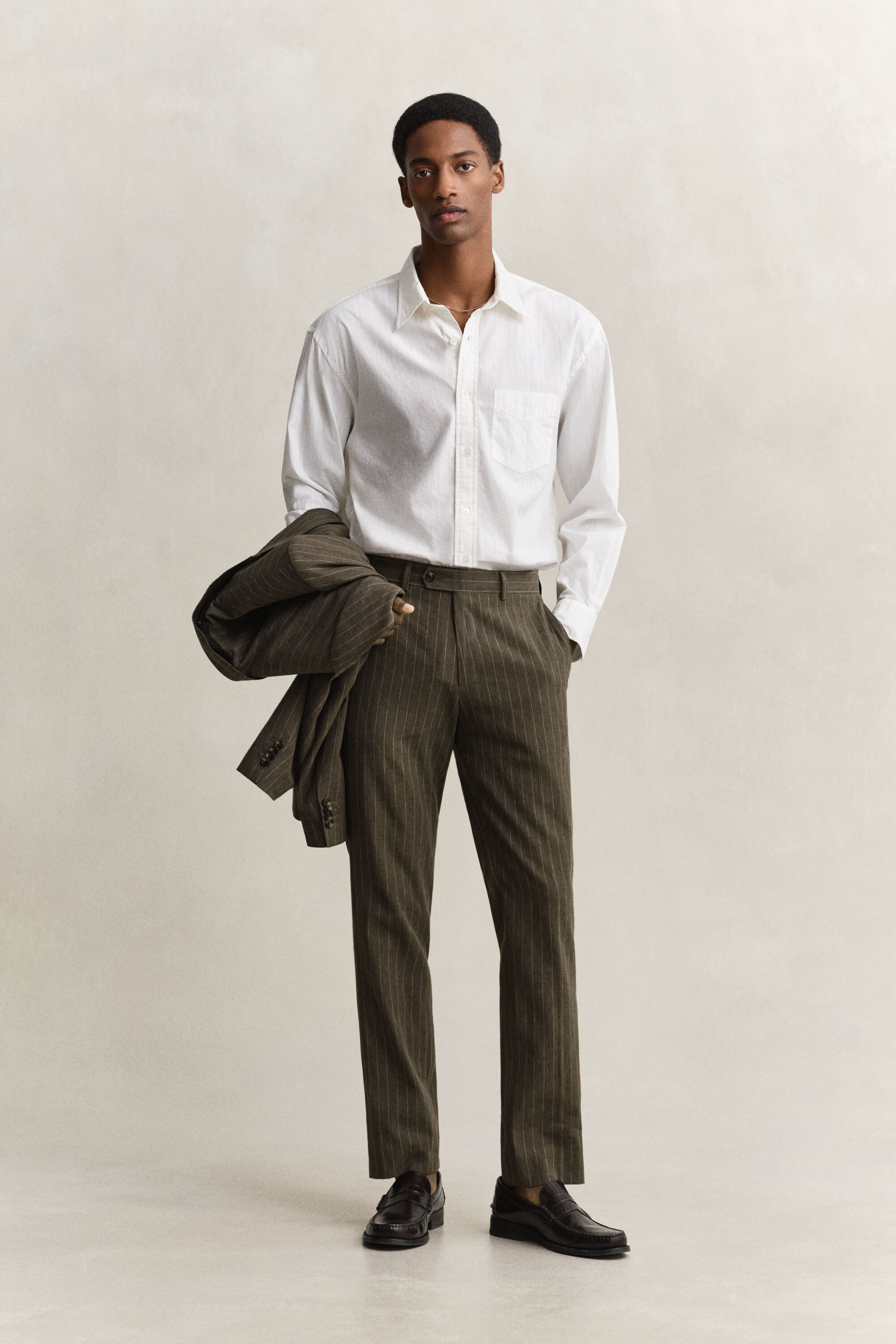 Anzughose mit Nadelstreifen