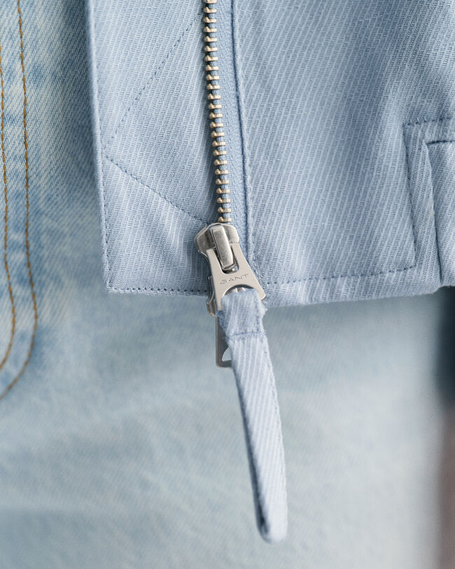 Bomberjacke aus Leinenmischung