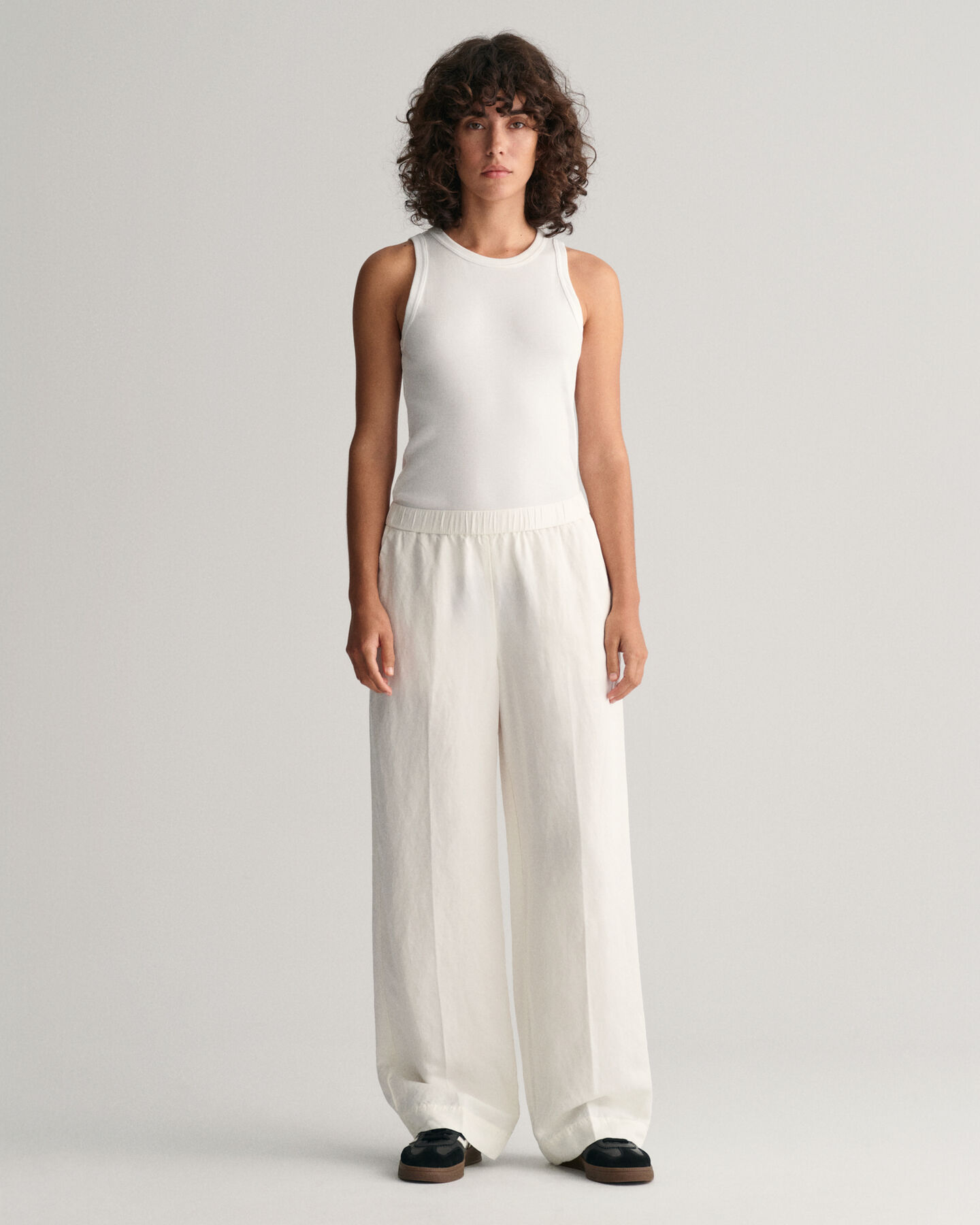 Relaxed Fit Leinenmix Pull-On Hose