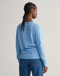 Leichter V-Neck Pullover aus Baumwolle