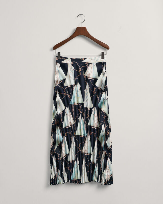 Sailing Print Faltenrock