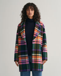 Cocoon Mantel mit Karomuster