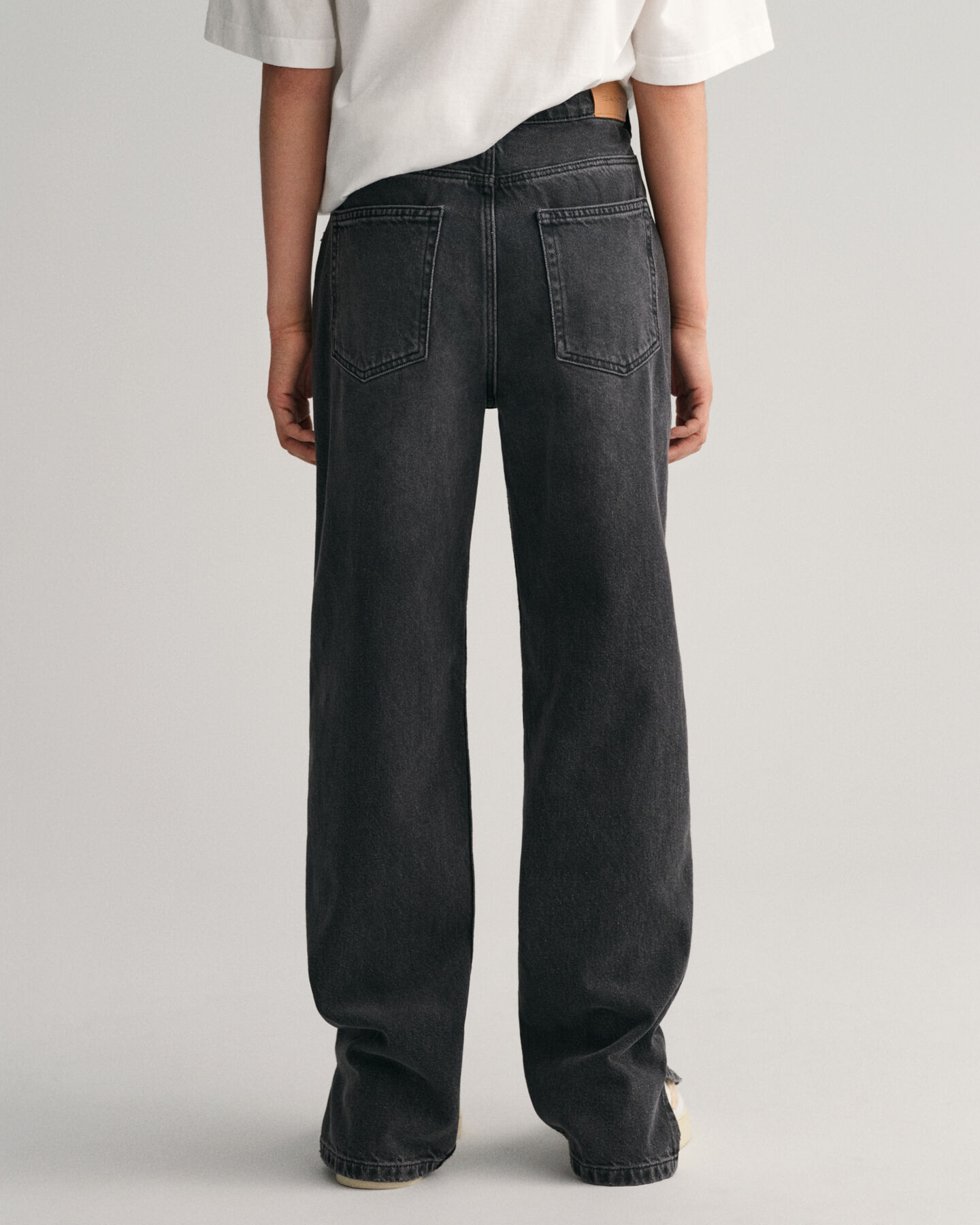 Teen Girls Jeans mit geradem Bein und Saumschlitz