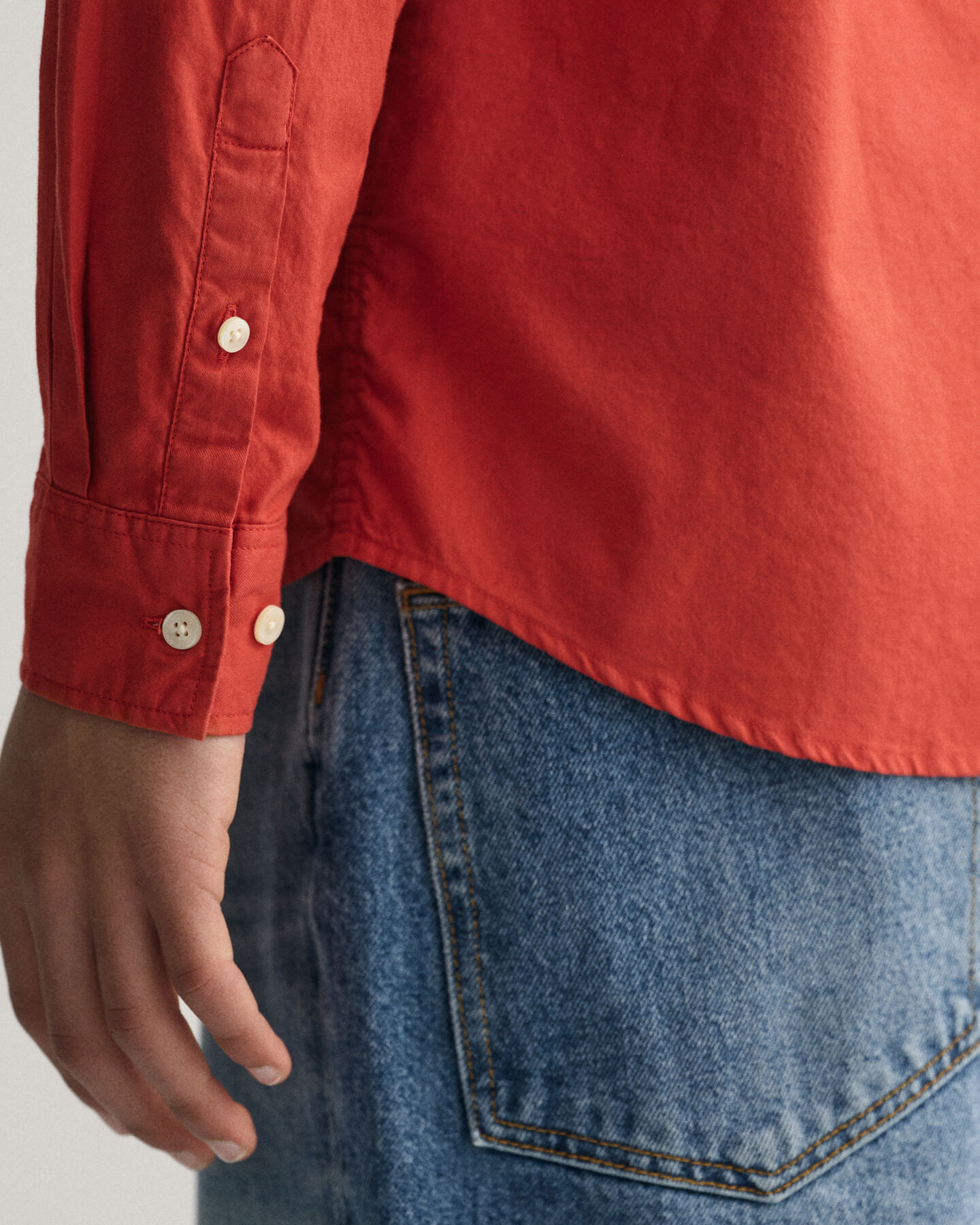 Teen Boys Hemd aus Baumwolltwill