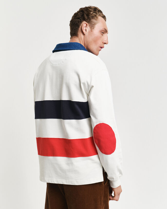 Heavy Rugger mit Denim-Kragen