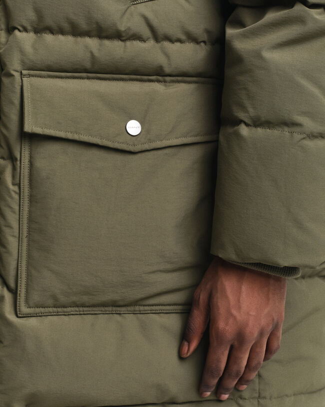 Heavy Mittellange Daunenjacke