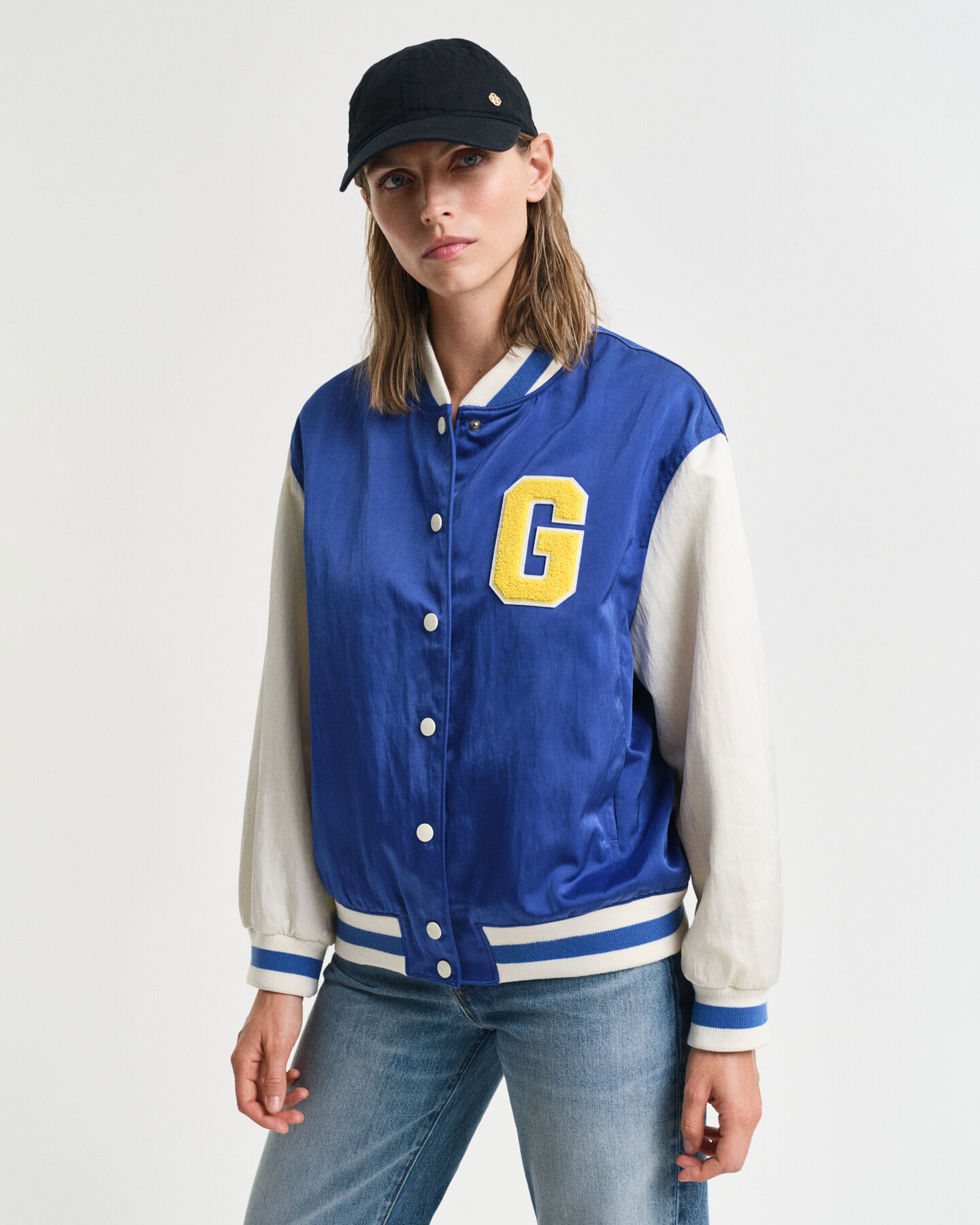 GANT Varsity Jacket aus Satin mit G-Badge