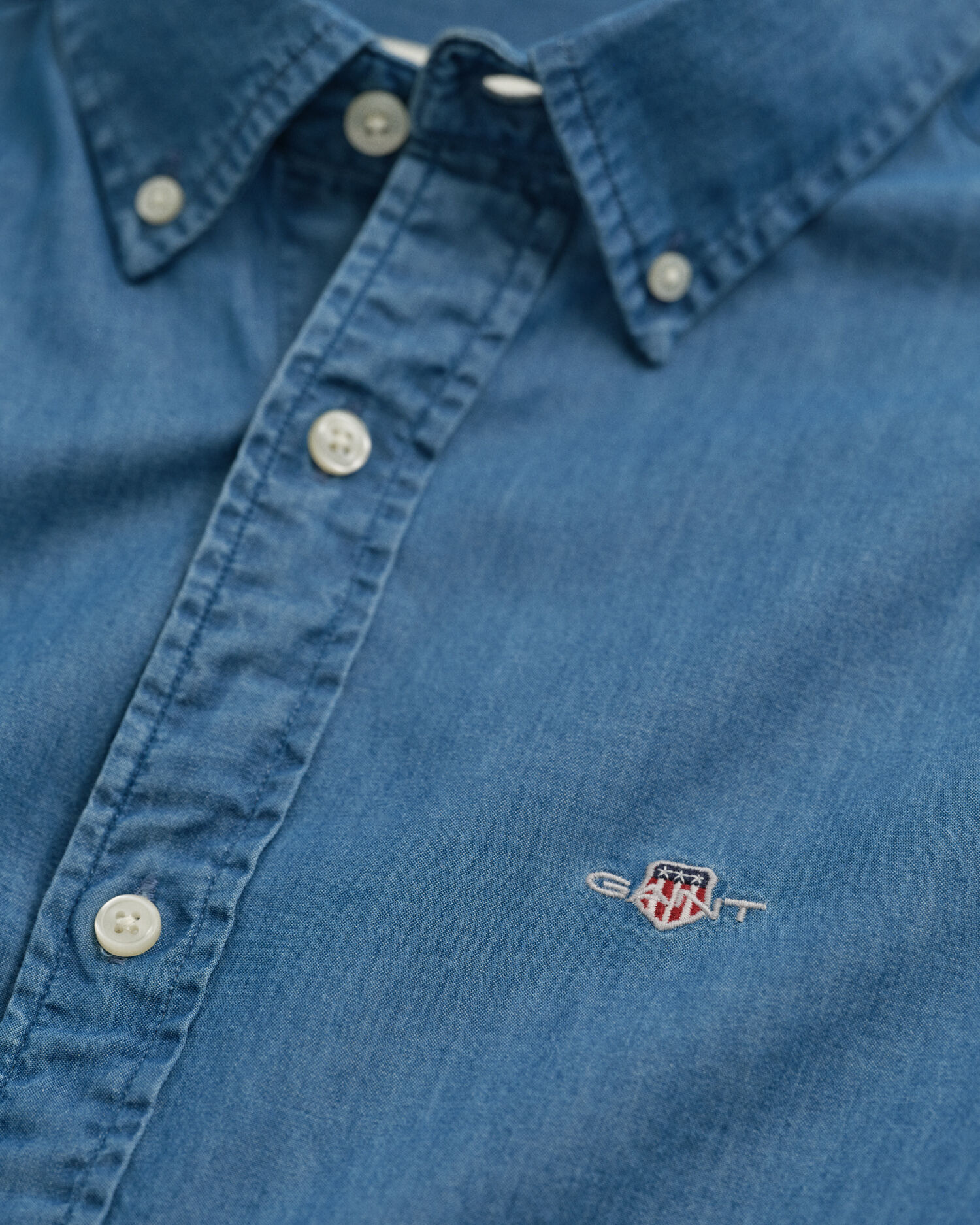 Camicia indaco slim fit